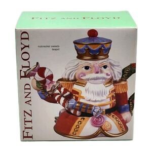 Fitz And Floyd Nutcracker Sweets Teapot 2058/654 Original Box Vintage 2003